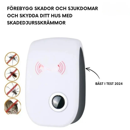Ultraljud Skadedjursfritt™ – Elektronisk Insekts- och Musavskräckare